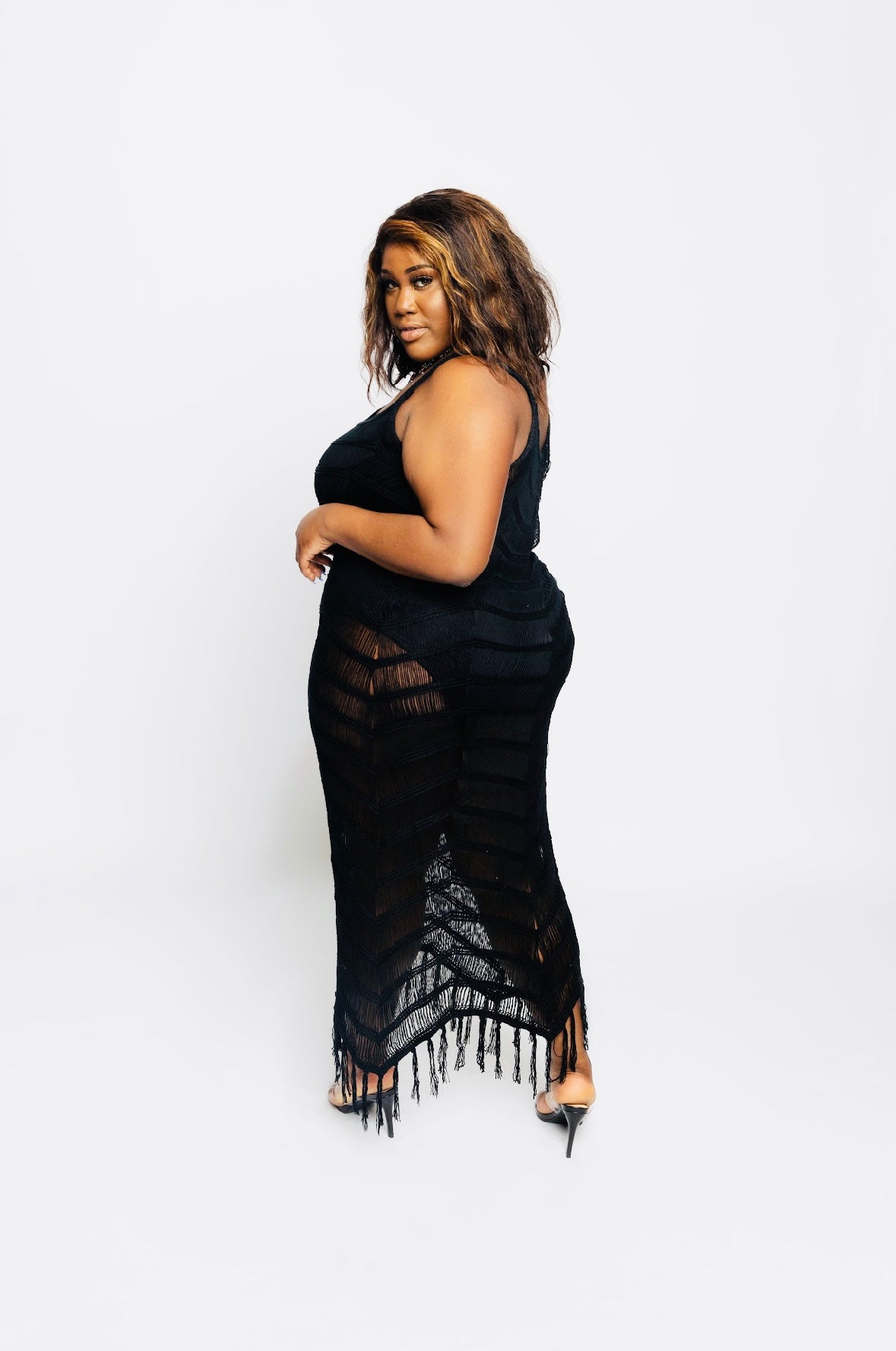 Fringe Cover up Dress