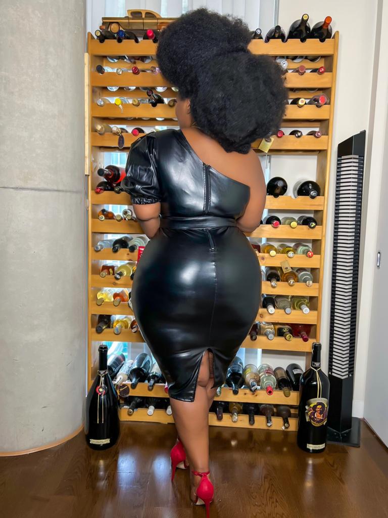 AmaSika Leather Dress